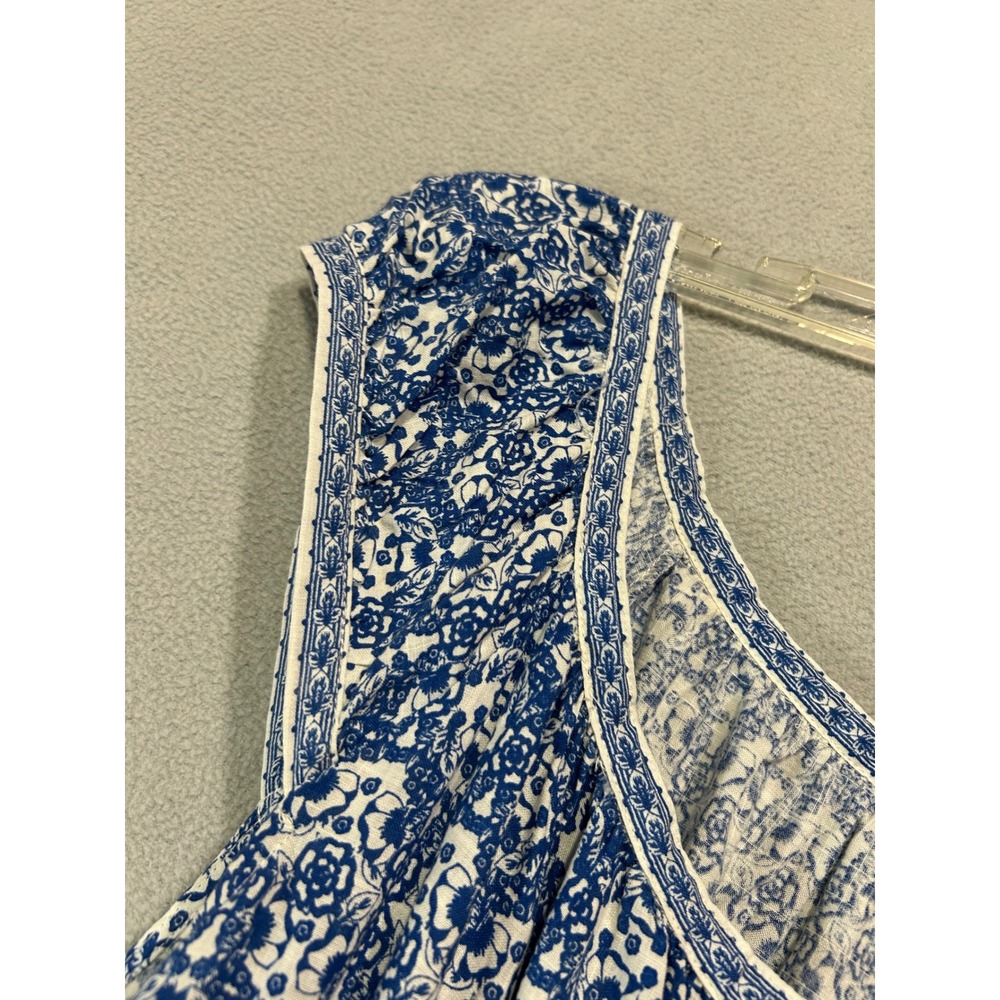 Boho Blue Floral Maxi Dress - Unbranded - Picture 6 of 8